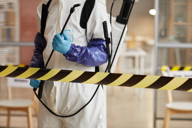 Professional Sewage Cleanup technician working in Hamilton, OH